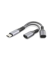 Type-C To 2*Type-C F Kablo Car Şarj 100W Siyah GJ-017