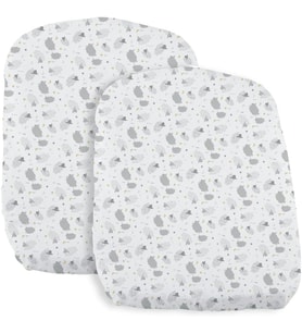 Çarşaf Crib Set İki Parça Baby Hug Grey Sheep