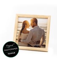 Kişiye Özel 20x20 cm Fotoğraflı Ahşap Çerçeve