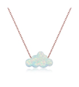 BULUT OPAL 925 AYAR GÜMÜŞ KOLYE