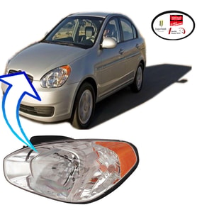 HYUNDAI ACCENT ERA MOTORLU SOL ÖN FAR SARI SİNYALLİ 2006--2009