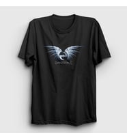 Presmono Unisex Siyah Wings Evanescence T-Shirt 146463tt