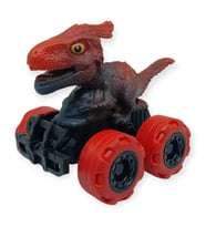 Sürtmeli Dinazor Arabalar 12 cm - H-20 - Kırmızı Parasaurolophus