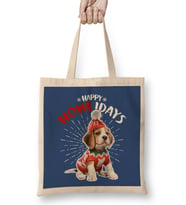 Happy Howlidays Dog Christmas Bez Çanta Uzun Saplı