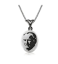 ATATÜRK 925 AYAR GÜMÜŞ KOLYE