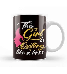 Girl Quilling Like Boss Hobby Paper Filigree Crafting Artist Kupa Bardak Porselen