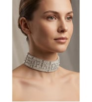 YENİ FULL KRİSTAL TAŞLI CHOKER KOLYE