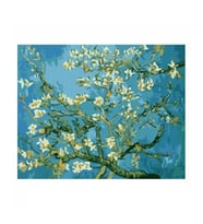 Van Gogh Badem Çiçekleri  Kasnaklı 40 x 50 cm