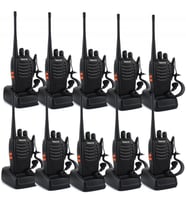 10 adet baofeng BF-999s telsiz seti siyah renk baofeng telsiz 10 adet set baofeng BF-888s el telsizi bf-888s bf-999s zt-v68 Telsiz Walkie Talkie + (KULAKLIK HEDİYELİ)