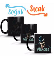 Venom Eddie Brock Sihirli Kupa Bardak Porselen