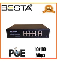 MCG  10 PORT POE SWİTCH 10/100 Mbps 8