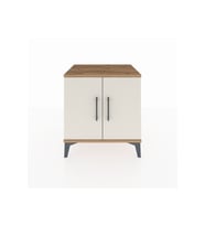 Hyperion Komodin 2 Raflı 2 Kapaklı 60x44x64 Çam-Aytaşı