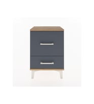 Arges Komodin 2 Çekmeceli 44x30x64 Çam-Antrasit