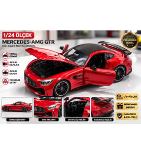 Mercedes-AMG GTR 1/24 Ölçek Die-Cast Metal Model Araba  Açılır Kapı & Kaput Detaylı Koleksiyonluk