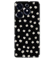 Tecno Spark 10 Pro Kılıf Resimli Desenli Silikon Platinium Series Papatyalar 1866