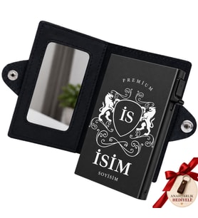ZAZANI 3'ü 1 Arada Kişiselleştirilebilir Hakiki Deri Cüzdan - Hediye Kutulu - Ayrılabilir MagSafe Kartlık - RFID Korumalı