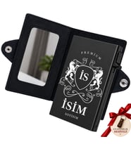 ZAZANI 3'ü 1 Arada Kişiselleştirilebilir Hakiki Deri Cüzdan - Hediye Kutulu - Ayrılabilir MagSafe Kartlık - RFID Korumalı