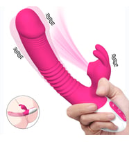 A2 - Şarjlı Akıllı Isıtmalı Güçlü Titreşimli G-Spot ve Klitoris Emiş Uyarıcı Yapay Penis Rabbit Vibratör