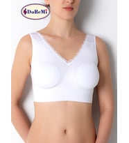 İnce Pedli Seamless Toparlayıcı Büstiyer (Beyaz)