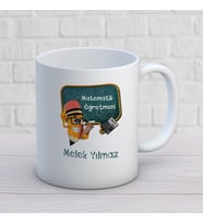 Kişiye Özel Meslek Matematik Öğretmeni Hediyelik Kupa barda