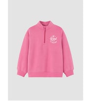 LCW Kids Pembe Dik Yaka Kız Çocuk Kalın Sweatshirt