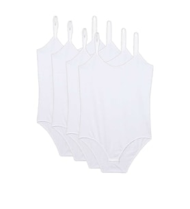 4 Adet İp Askılı Kadın Çıtçıtlı Body Beyaz
