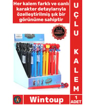 #Kalem 17 Cm Ergonomik Eğlenceli Çocuk Öğrenci Mekanik Versatil Ofis 07 Uçlu Kahraman Figürlü Kalem