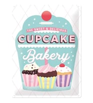 Nostalgic Art Cupcake Bakery Metal Pano 30 x 40 cm