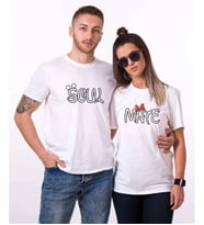 Tshirthane Soul Mate Sevgili Kombinleri Tshirt Kombini (Tek Ürün Fiyatıdır.)