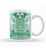 Glastonbury Festival 1982 Poster Kupa Bardak Porselen