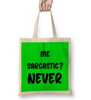 Sarcasm Funny Comment Quotes Gift - Sarcastic Women And Men Humorous Saying Bez Çanta Uzun Saplı