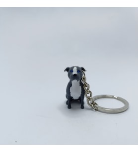 Pitbull Blue - Gri-Anahtarlık
