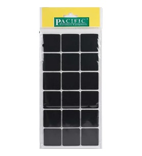 Pacific 6035 BL Yapışkanlı Keçe  35 mm X 35 mm Siyah
