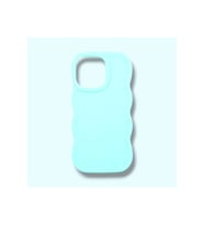 IPHONE 13; KENARI DALGALI, DARBE ÖNLEYİCİ LÜKS SİLİKON KILIF (Su Yeşili)