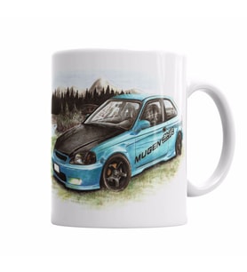 honda Civic  Kupa  Bardak Porselen