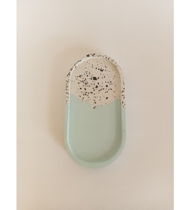TERRAZZO OVAL TRAY DEKORATİF ALTLIK