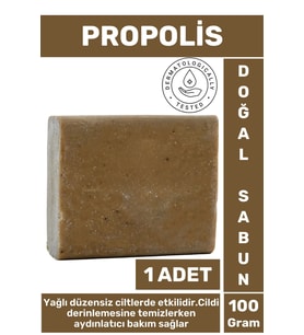 Özel Üretim Doğal Cilt Temizleyici Parlatıcı Nem Dengeleyici Yaşlanma Karşıtı Propolis Sabunu 1 Adet