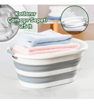 Porsima 1065 25 Lt Akordiyon Sepet Katlanabilir Çamaşır Sepeti