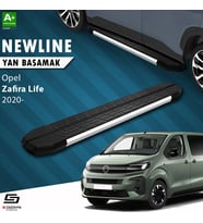 S-Dizayn Opel Zafira Life Uzun Şase NewLine Krom Yan Basamak 243 Cm 2020 Üzeri A+ Kalite