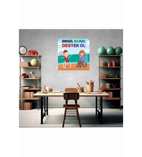 Engel Olma Destek Ol Fotoğraf Panosu Branda 100x100