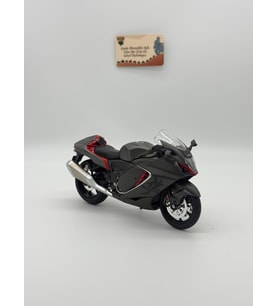 Suzuki Hayabusa Sesli &amp; ışıklı 1:12 Diecast Motosiklet - Gri Red