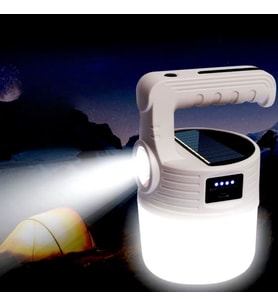 LED Güneş Enerjili Kamp Lambası–2000 Lümen Süper Parlak, 5 Aydınlatma Modlu,USB ile Şarj Edilebilir Dış Mekan,Asılabilir Torch El Feneri (5343)