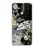 Huawei Mate 20 Lite Uyumlu Arctic Monkeys Kolaj Desenli Şeffaf Telefon Kılıfı