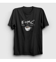 Presmono Unisex Siyah Emc2 Science Albert Einstein T-Shirt 332450tt