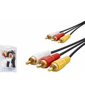 Hadron HD4620 Kablo 3rca To 3rca 10MT (Siyah)