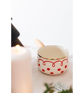Merry Yılbaşı Özel Emaye Tava 16Cm (1,3 Litre)