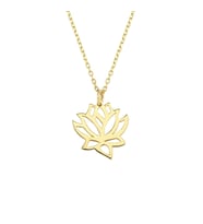 Altın Lotus Kolye