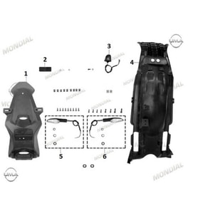 MONDİAL RX1 ENDURO ARKA ÇAMURLUK KUYRUK ORJ