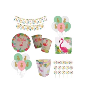Mini Party Store Flamingo Parti Seti 8 Kişilik
