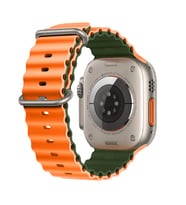 E2M APPLE WATCH 42-44-45-49MM KRD-28 OCEAN ÇİFT RENKLİ TURUNCU KORDON